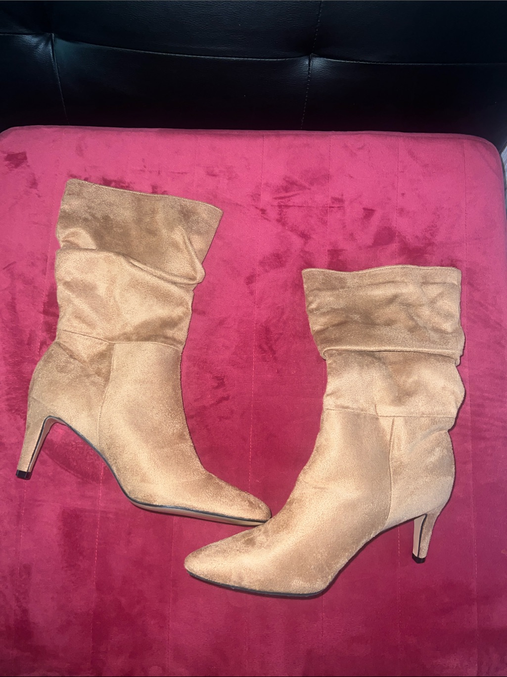 Slouchy PointedToe MidHeel Boots  Women Size 43 Us 10 Brand New